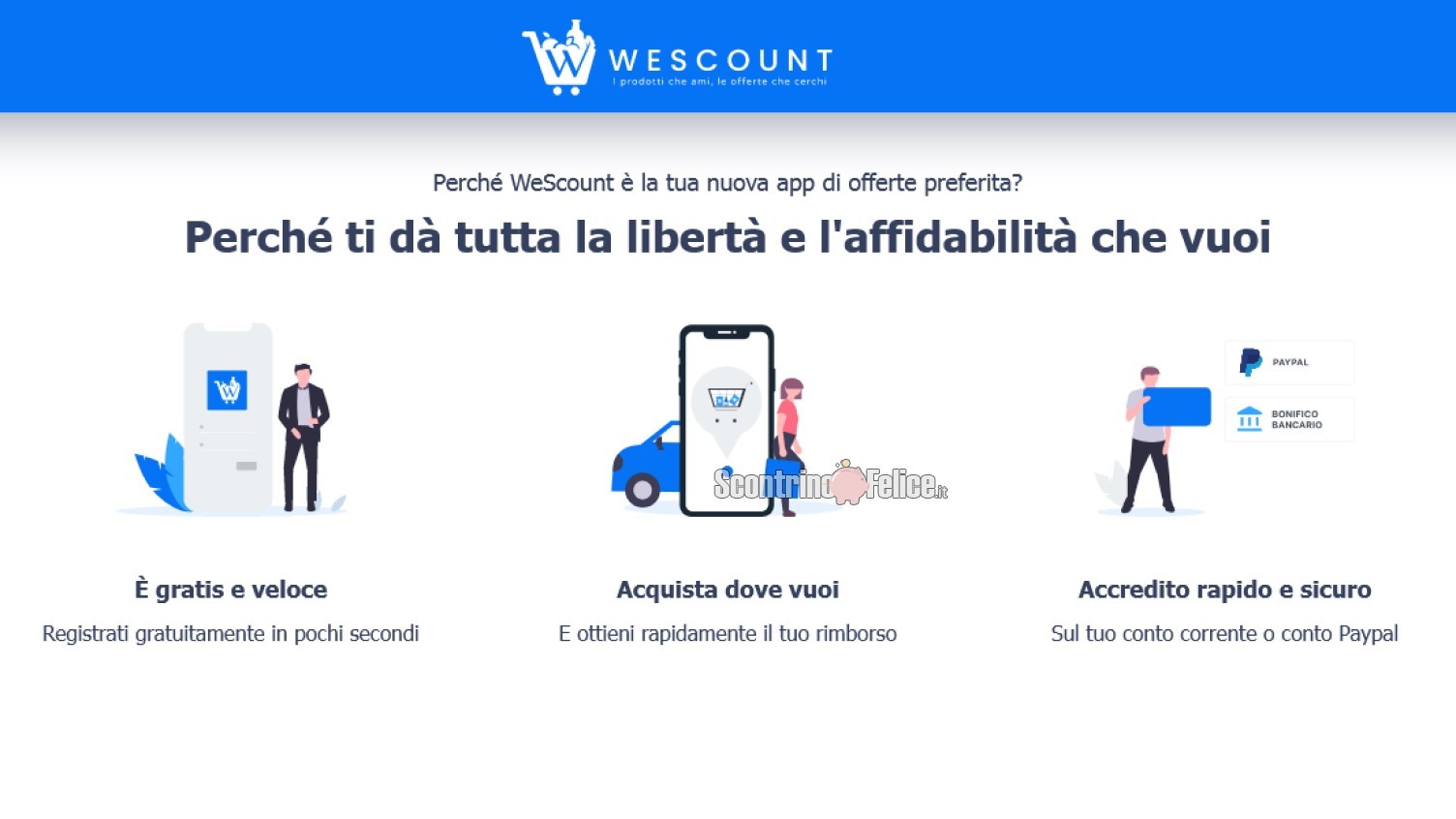 WeScount app per risparmiare sulla spesa