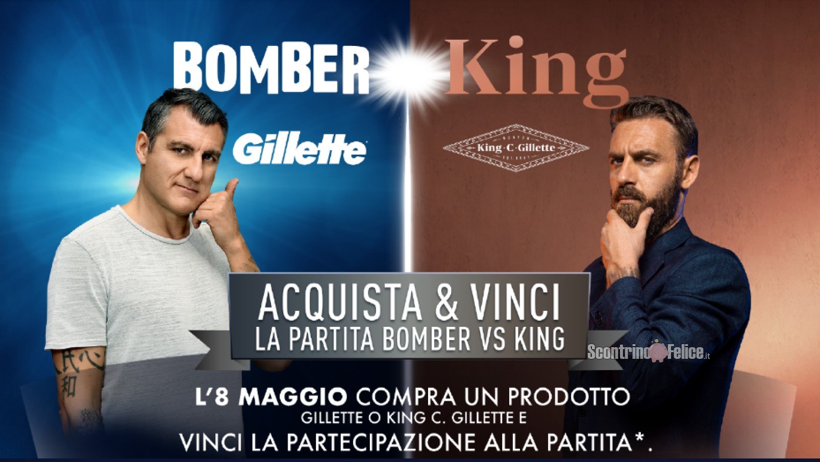 Triathlete Arrow Demonstrate Solo per Oggi!] Concorso Gillette e King C su Amazon: vinci la partita  “Bomber vs King” a Roma (viaggio + soggiorno) - Scontrino Felice