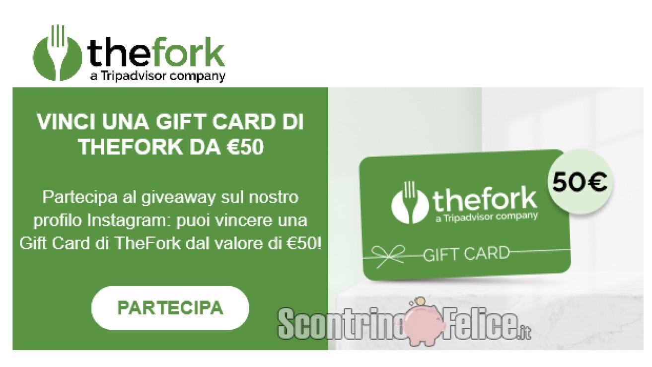 Giveaway The Fork Experience: vinci una gift card da 50€