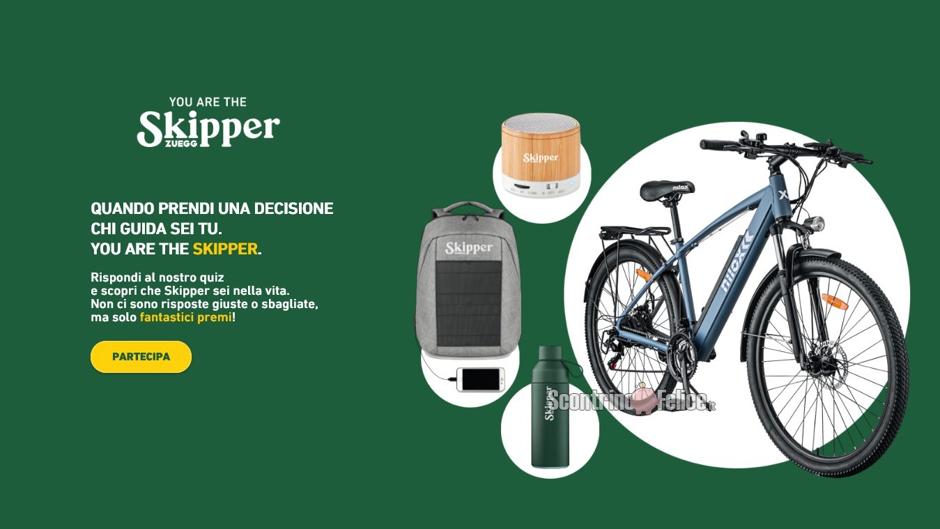 Concorso Skipper You are the Skipper vinci premi Eco friendly