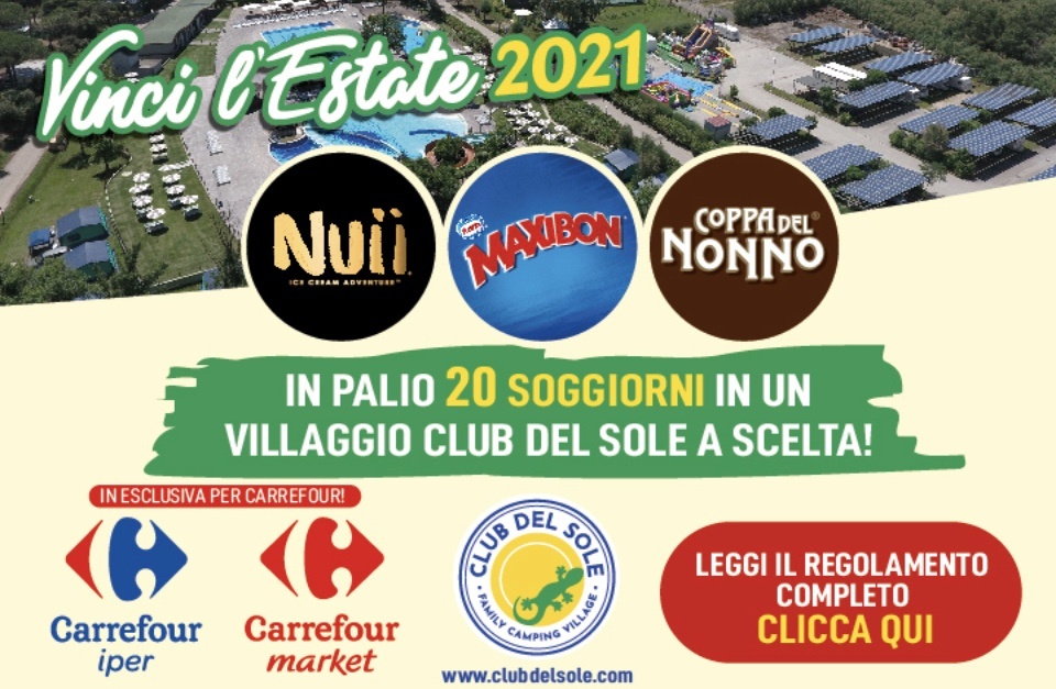 Concorso Maxibon, Nuii e Coppa Del Nonno “Vinci l’estate 2021”: in palio 20 soggiorni per 4 persone in un villaggio “Club del Sole” 2