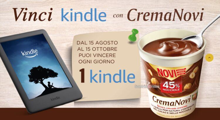 Concorso Crema Novi: vinci 1 Kindle ebook reader ogni giorno!