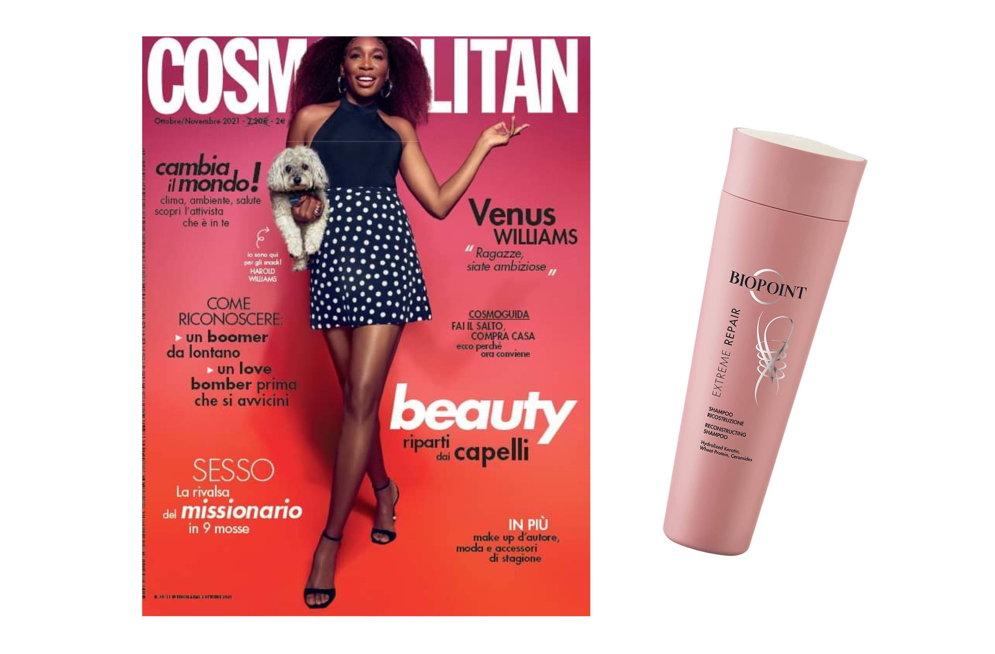 Omaggi in Edicola: shampoo Extreme Repair di Biopoint con Cosmopolitan 1