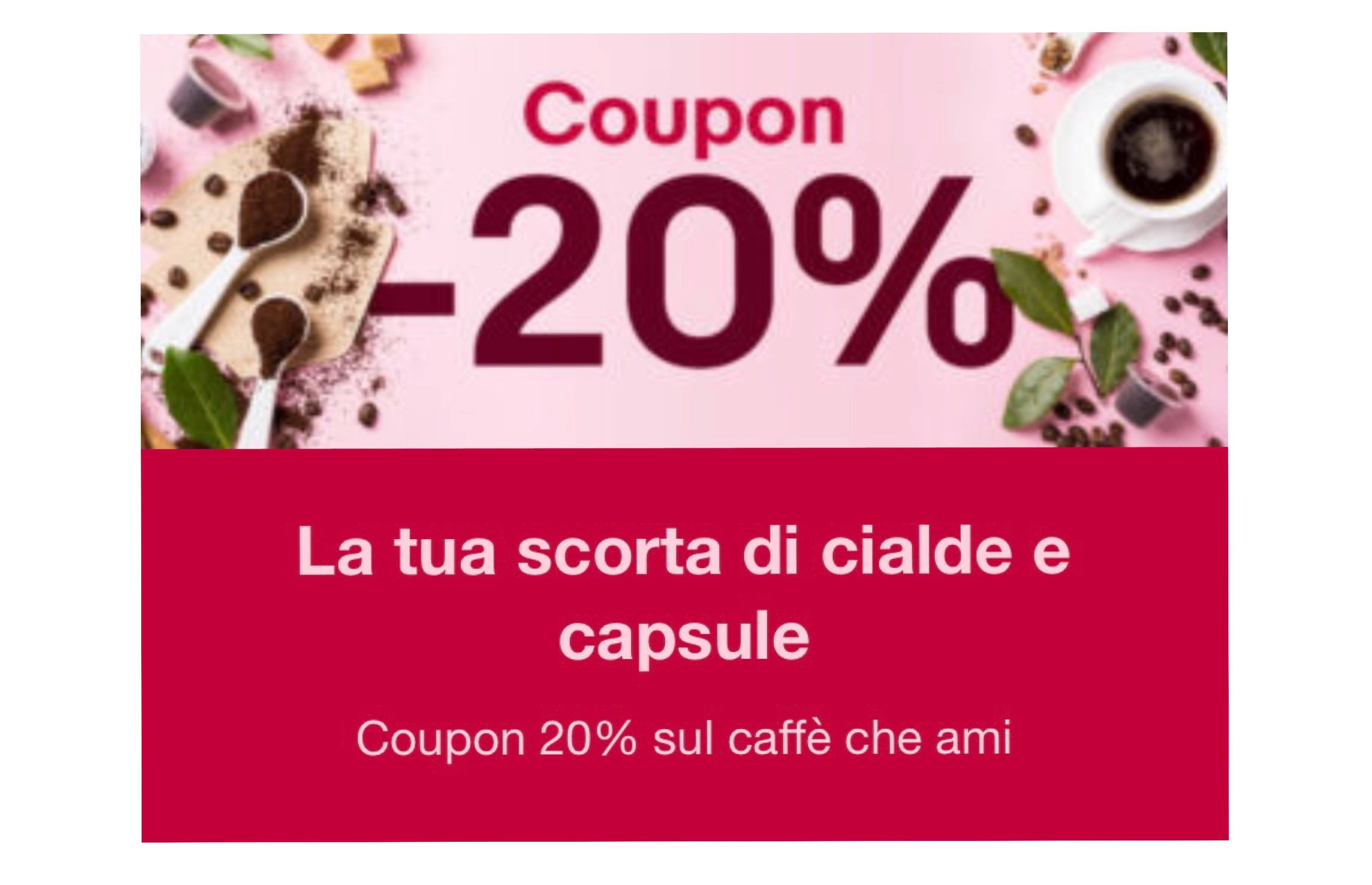 Codice sconto eBay del 20% sulle cialde e capsule caffè! 2