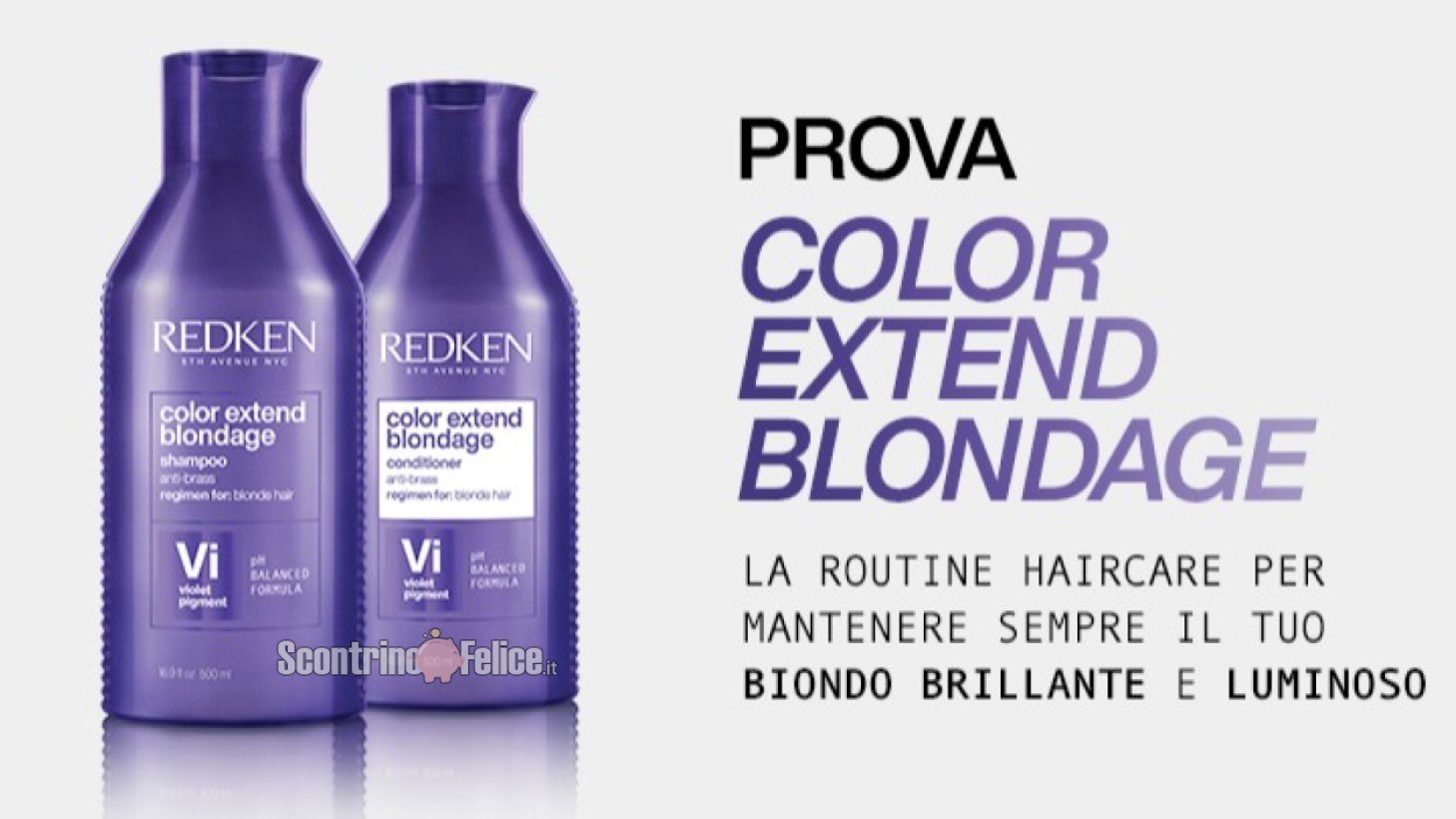 Campioni omaggio Shampoo e Balsamo Color Extend Blondage Redken : richiedili subito!