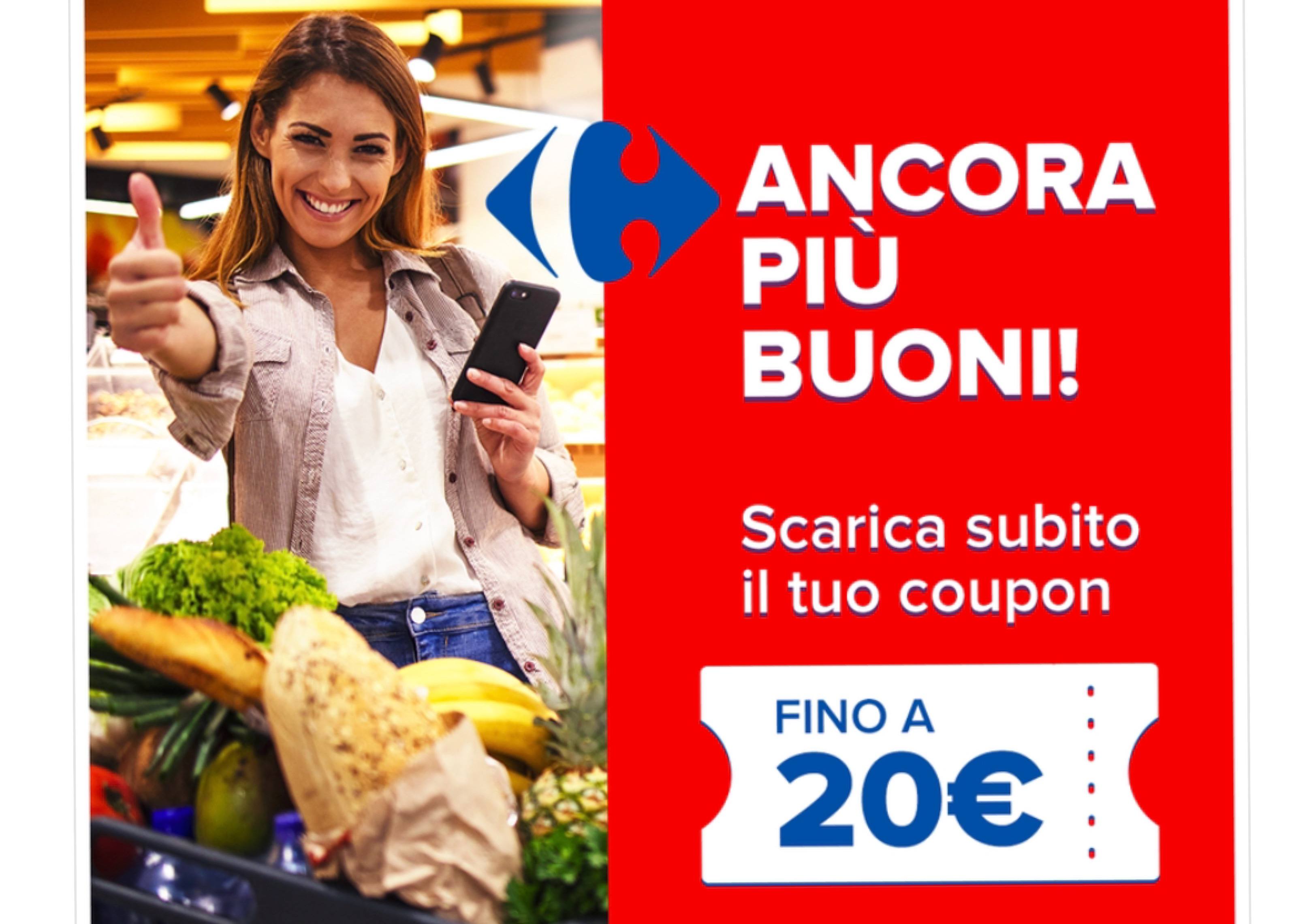 Carrefour: scarica 3 buoni spesa fino a 20 euro! 1