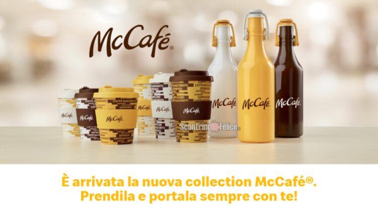Nuova collection McDonald's McCafé 2021: con 8 punti ricevi Travel Mug, Travel Cup o Borraccia