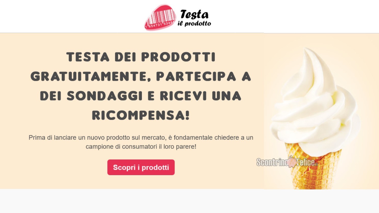 Testa il Prodotto prova prodotti gratis e ottieni gift card o Paypal