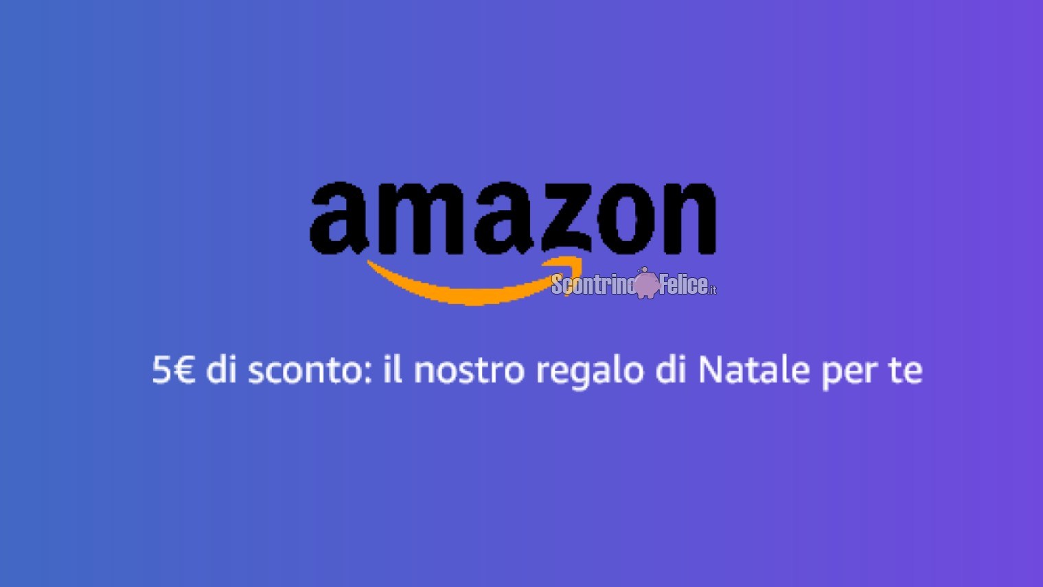 buono Amazon 5€ di sconto il nostro regalo di Natale per te