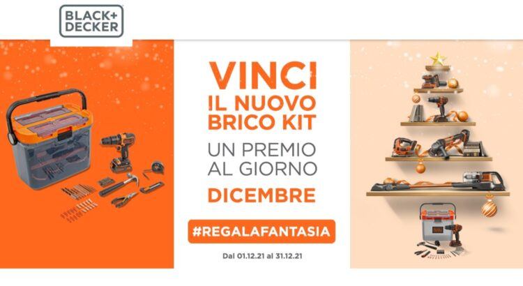 Calendario dell'Avvento Black+Decker 2021 Regala Fantasia vinci 31 Brico Kit
