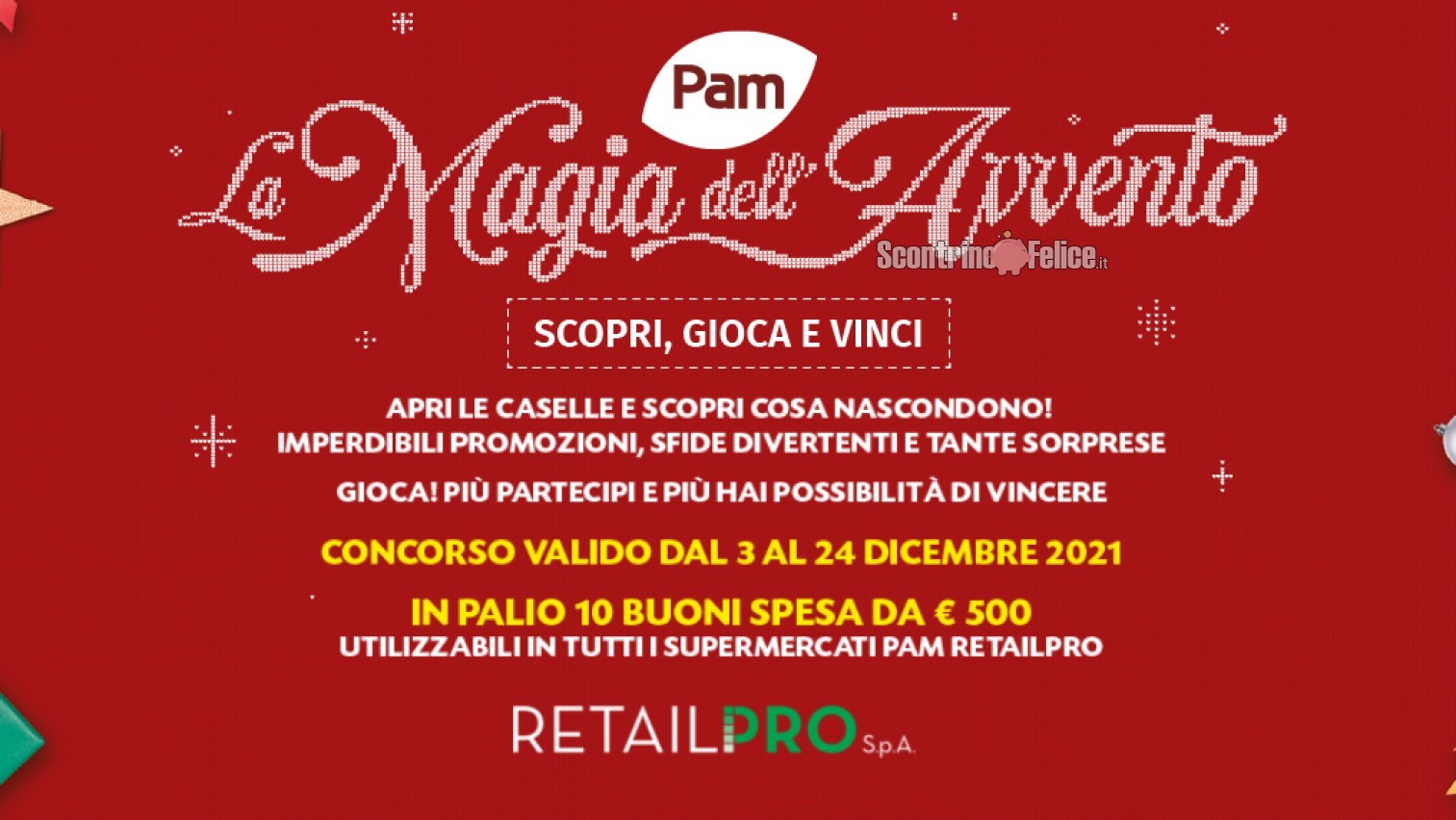 Calendario dell'Avvento Pam RetailPro 2021