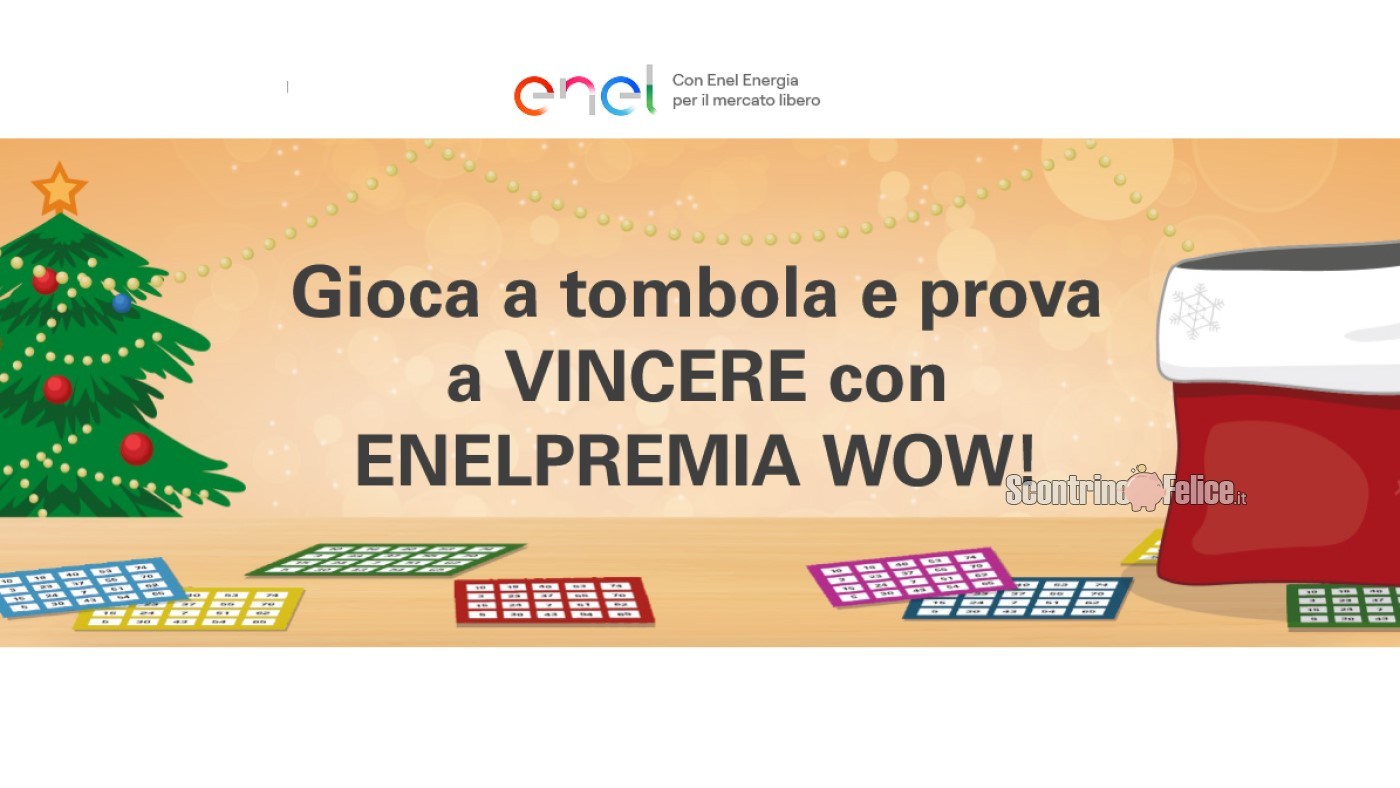 Calendario dell'Avvento "Preparati al Natale con ENELPREMIA WOW!"