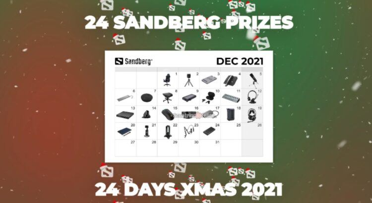 Calendario dell'Avvento Sandberg 2021 vinci gadget tecnologici