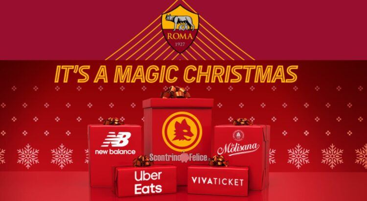 Concorso AS Roma “It’s a Magic Christmas 2021”: vinci gratis premi della squadra, New Balance, La Molisana, Uber Eats e Vivaticket