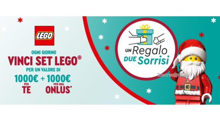 Concorso LEGO Un regalo due sorrisi vinci una fornitura di set da 1000€