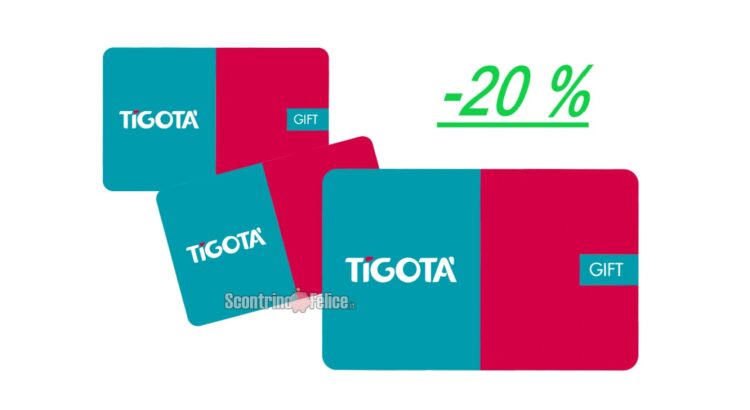 Gift Card Tigotà scontate del 20% su Groupon
