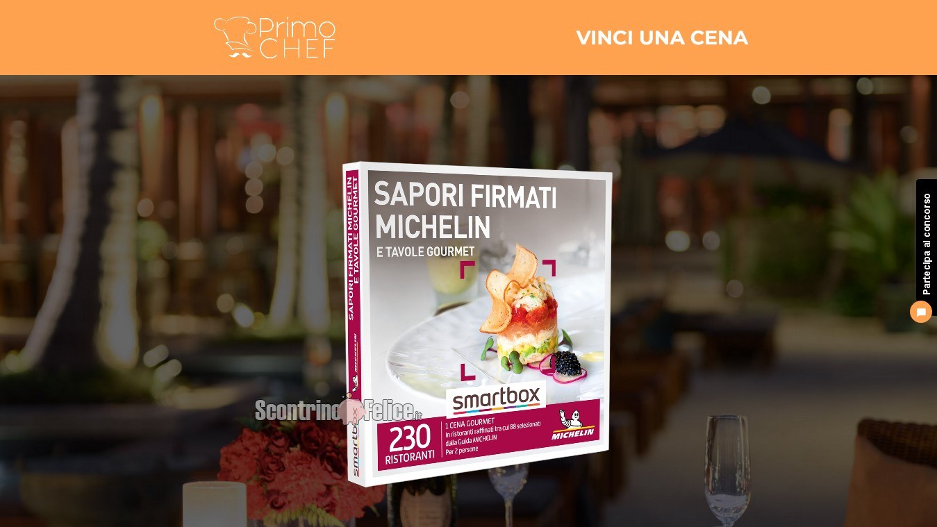Vinci gratis un cofanetto Smartbox "Sapori firmati MICHELIN e tavole gourmet" con Primo Chef