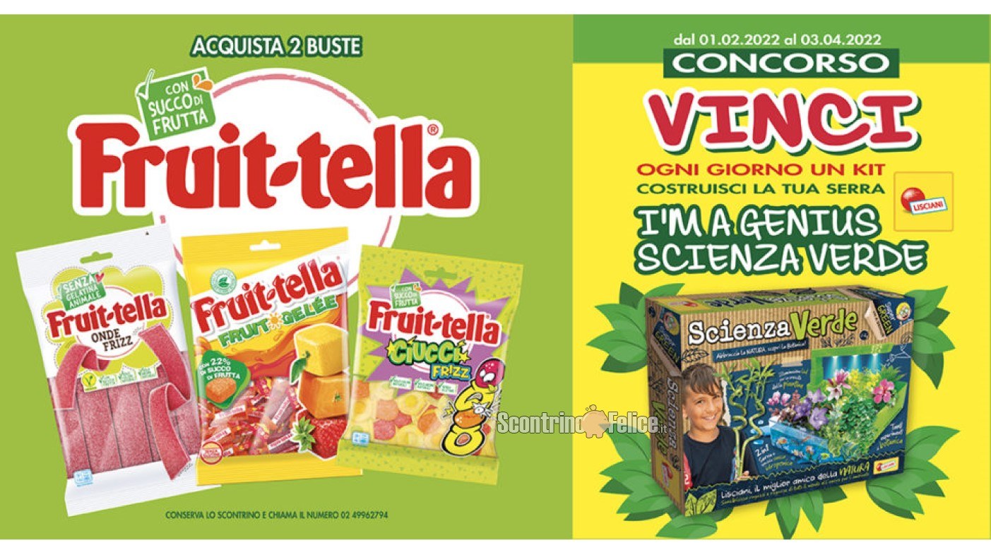 Concorso Fruittella: vinci Kit “Costruisci La Tua Serra” I’m a Genius Scienza Verde Lisciani