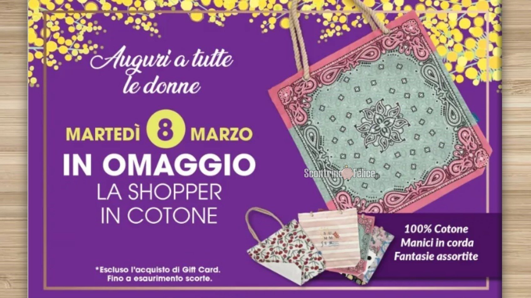 Festa della Donna 2022 da Tigotà: in omaggio una shopper in cotone