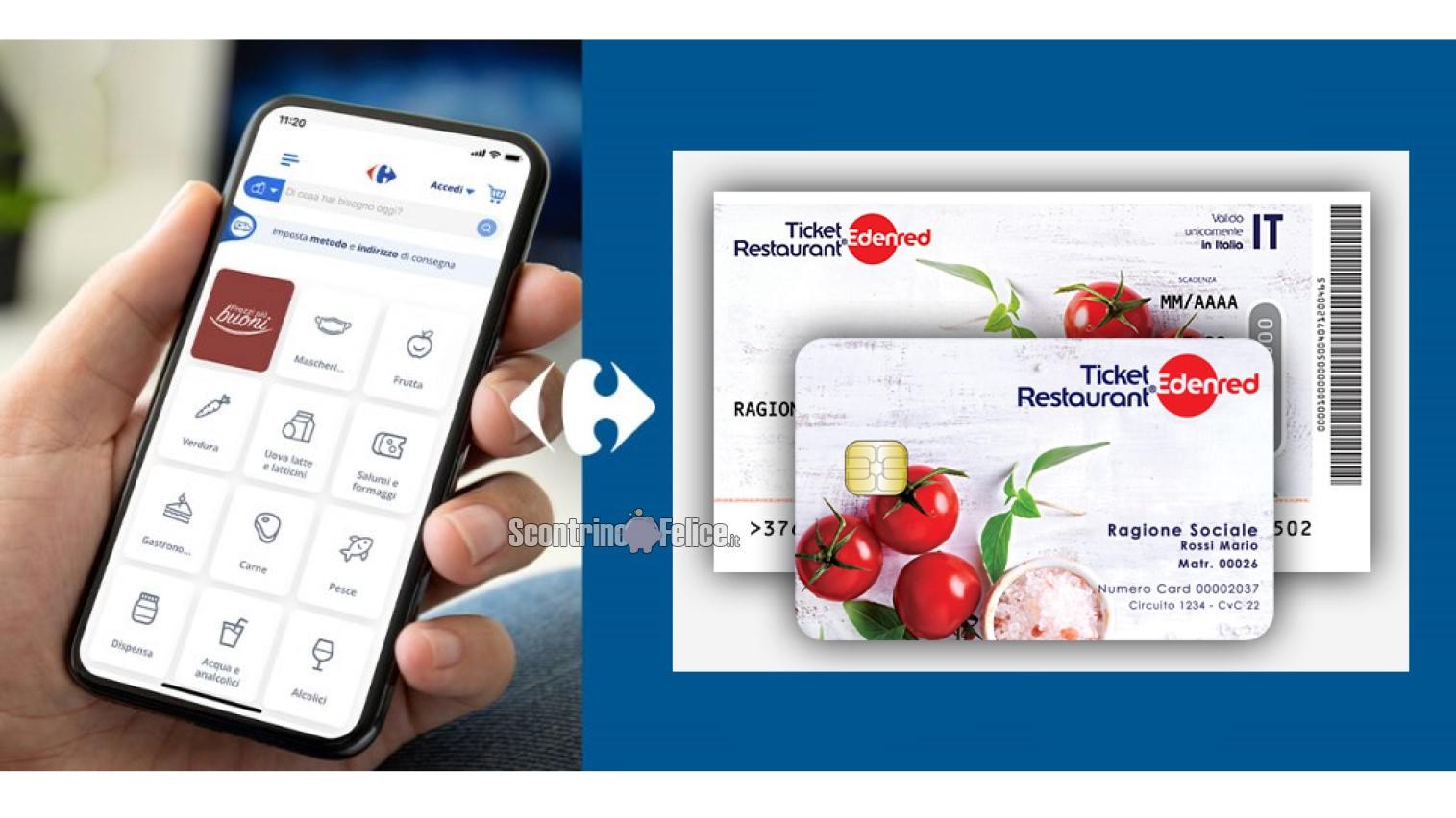 Novità Ticket Restaurant Edenred: da ora potrai utilizzarli per fare la spesa online su Carrefour.it!
