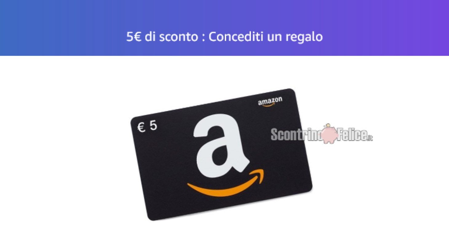 Buono sconto Amazon da 5 euro “Concediti un regalo”: scopri subito se sei stato selezionato!