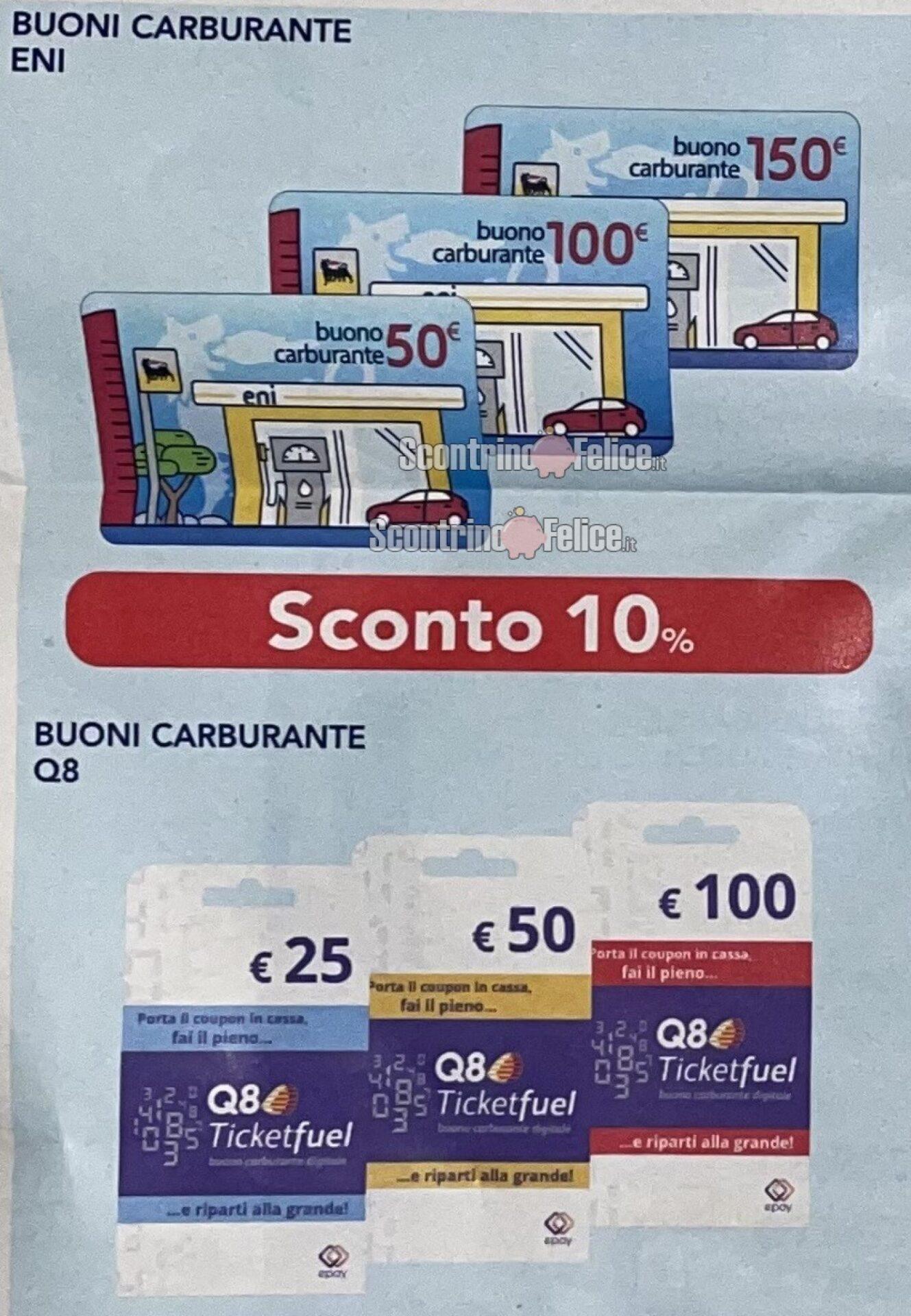 Carte carburante scontate del 10% da Esselunga 16