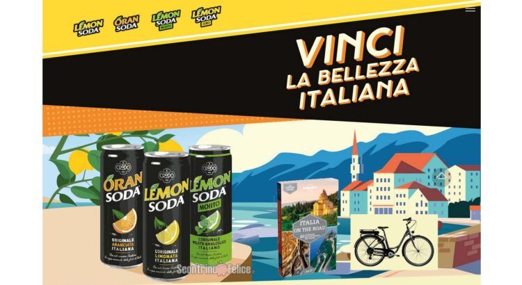 Concorso Lemonsoda "Vinci la bellezza italiana": in palio guide Lonely Planet "Italia On The Road" e bici elettrica E-Spillo Bianchi