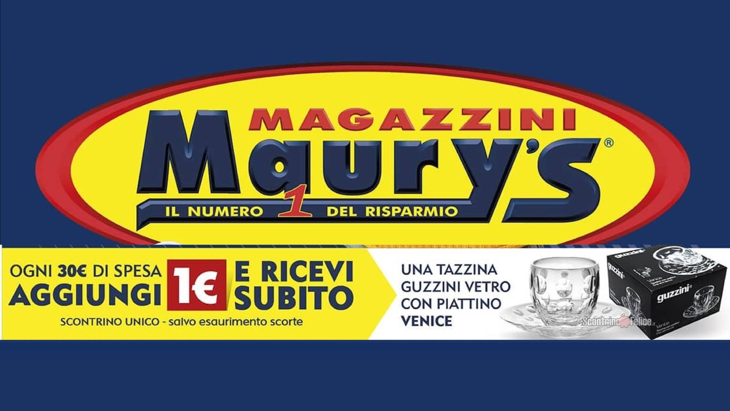 Magazzini Maury's: ricevi una tazzina Guzzini a solo 1 euro