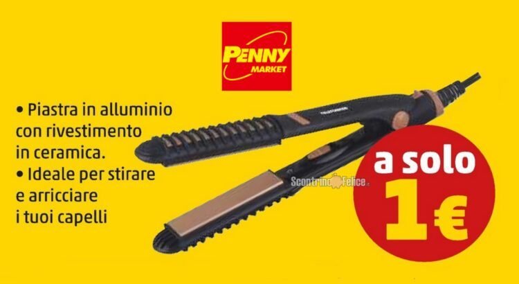 Piastra per capelli a solo 1 euro da Penny Market: scopri come averla!