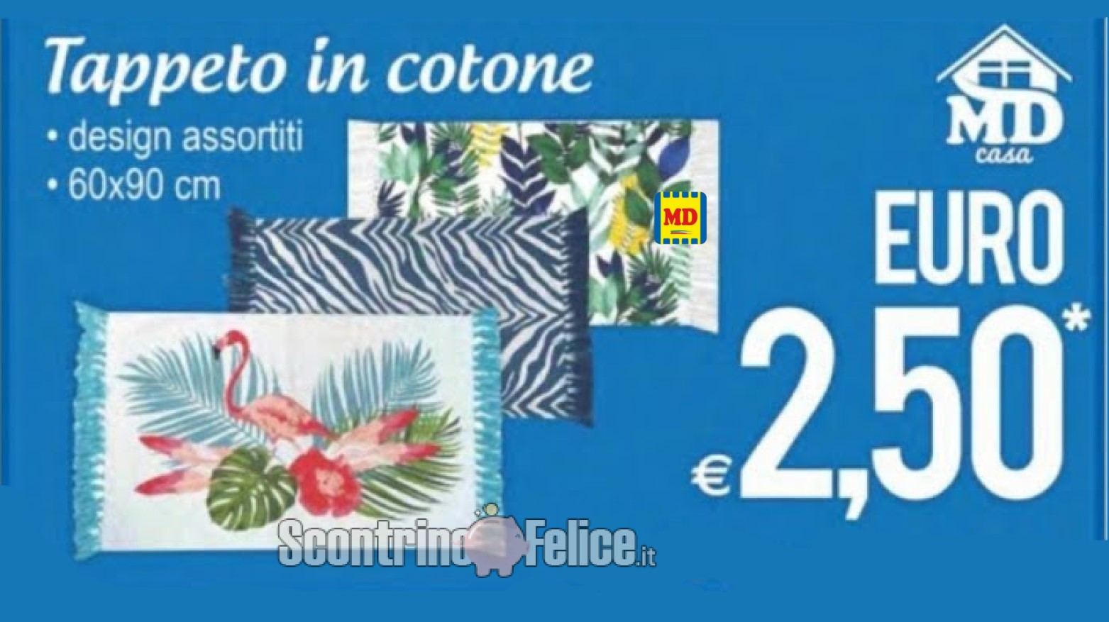 Tappeto in cotone a solo 2,50€ da MD: scopri come averlo!