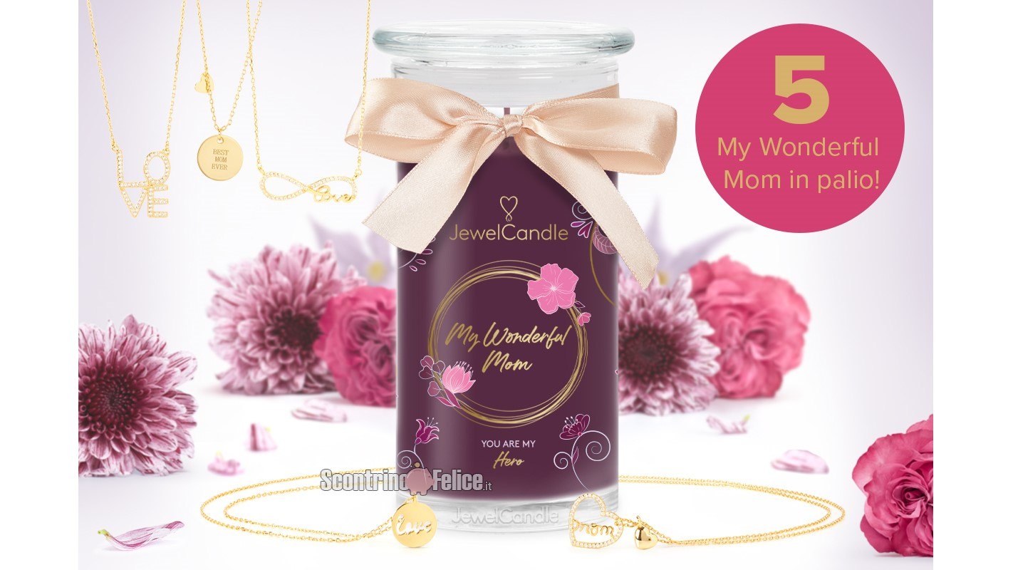 Concorso gratuito JewelCandle: vinci una delle 5 My Wonderful Mom in palio