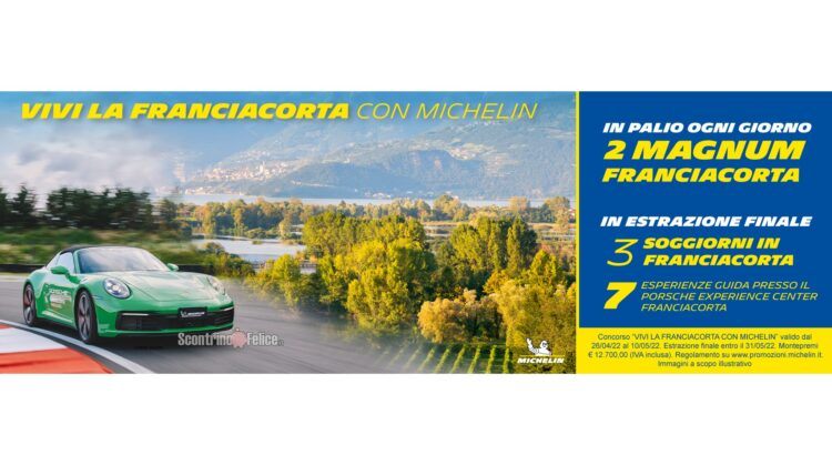 Concorso gratuito “Vivi la Franciacorta con Michelin”: in palio spumanti Magnum, esperienze di Guida e viaggi