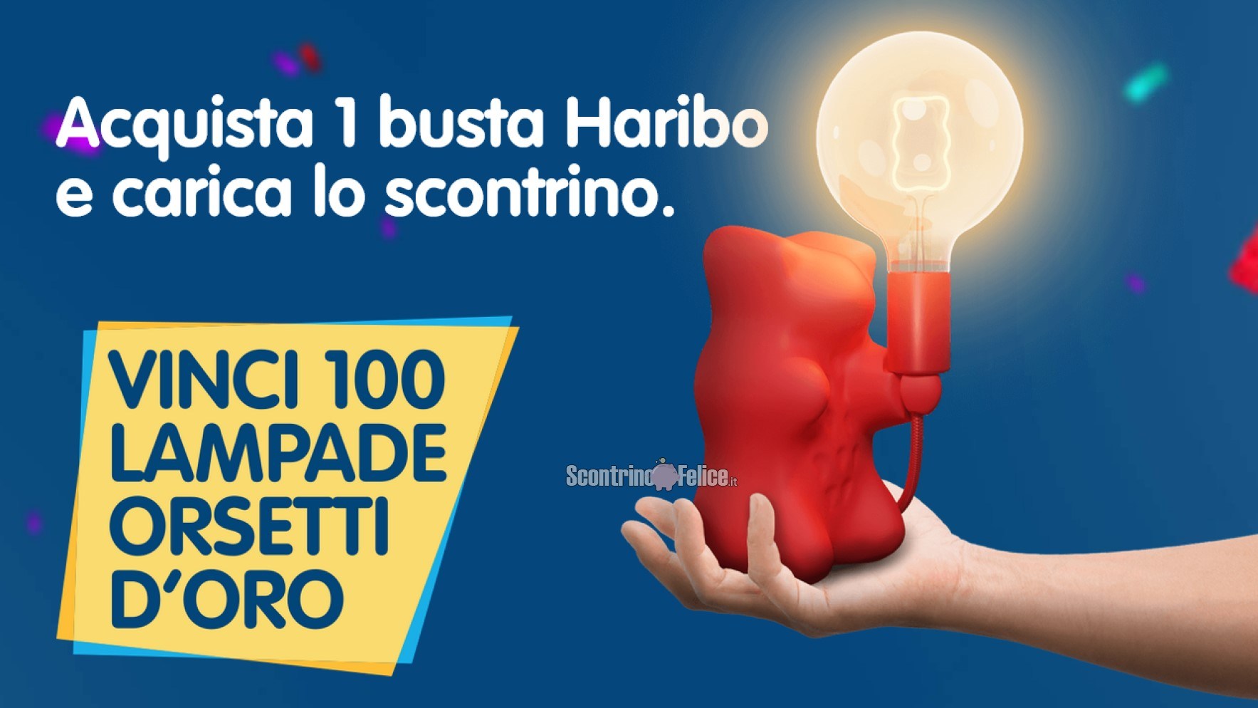 Concorso Haribo "Accendi la felicità": vinci la lampada dell’Orsetto d’Oro