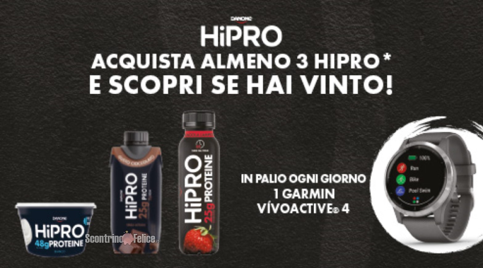 Concorso Hipro “Vinci uno Smartwatch Garmin Vivoactive 4”