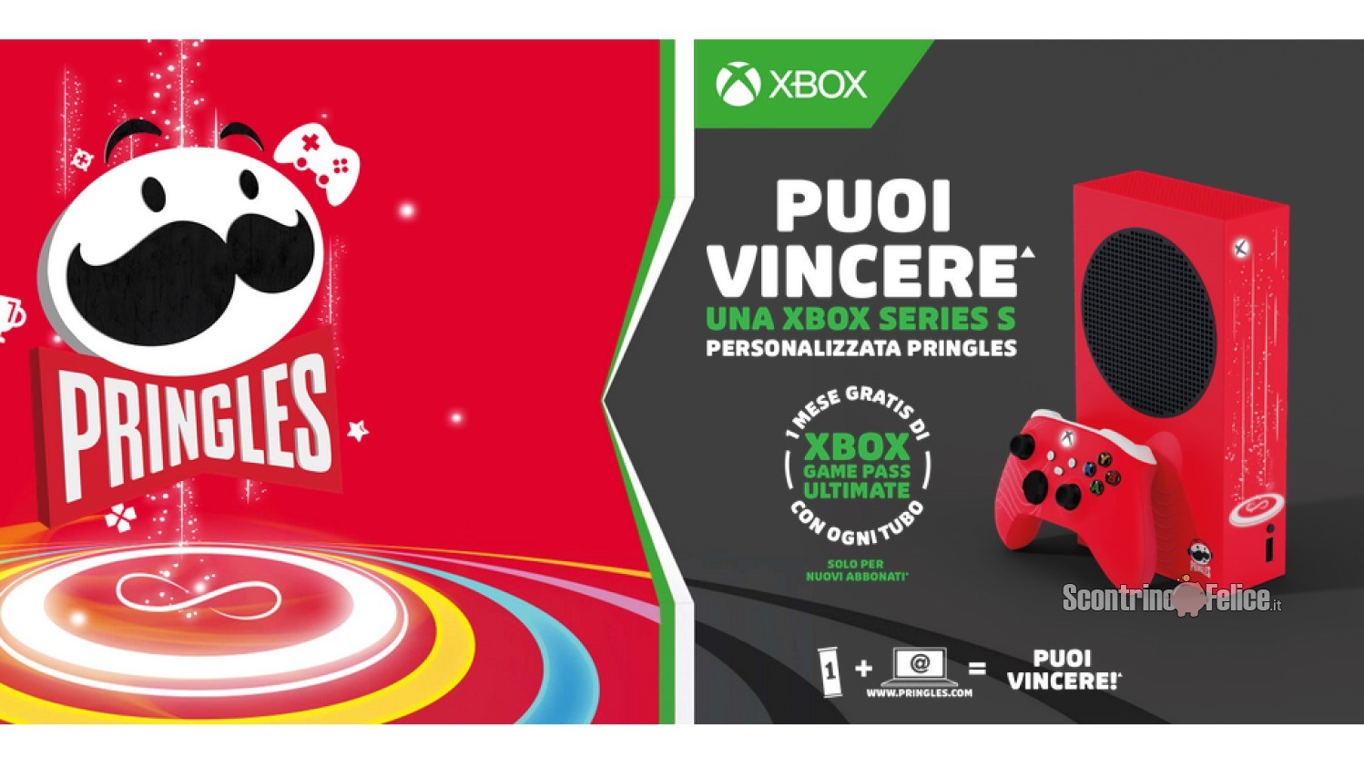 Concorso Pringles: ottieni 1 mese di prova gratis per Xbox Game Pass Ultimate e vinci Xbox Series S o altri premi a tema gaming