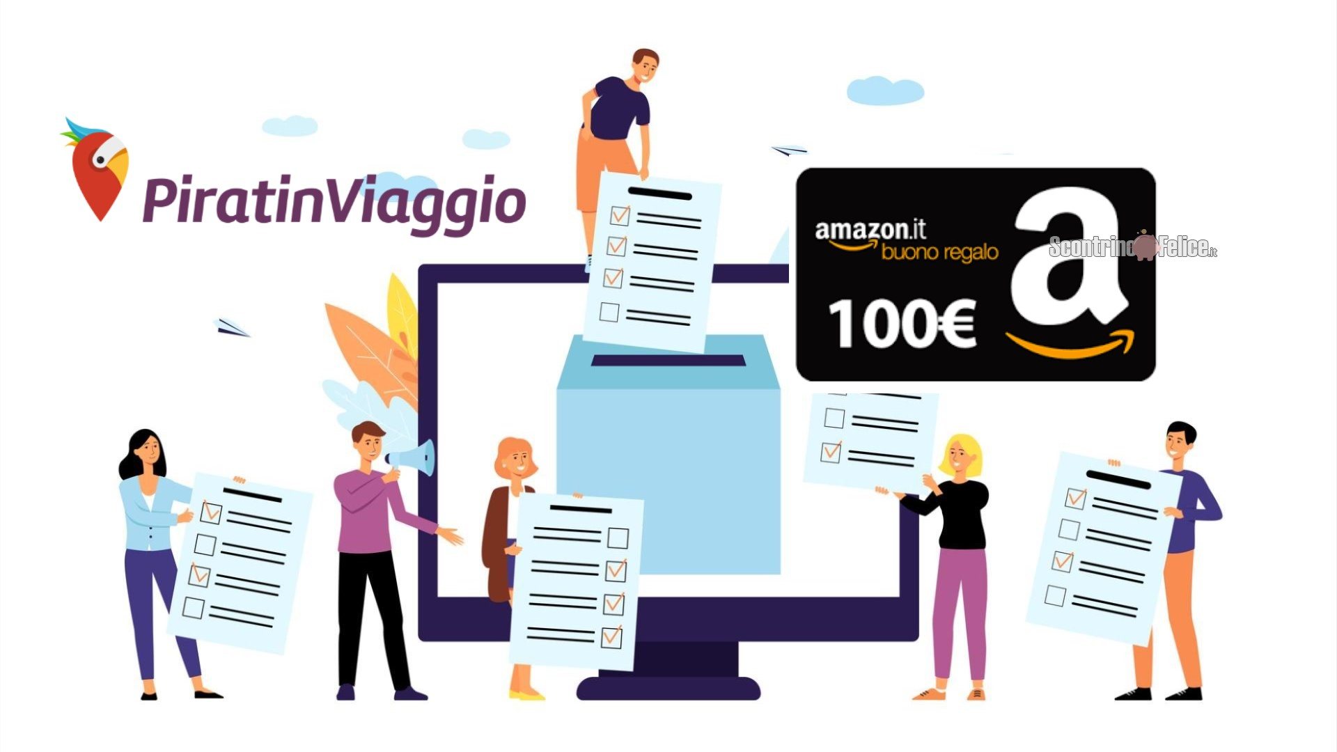 Sondaggio PiratinViaggio: vinci GRATIS un buono Amazon del valore di 100 Euro