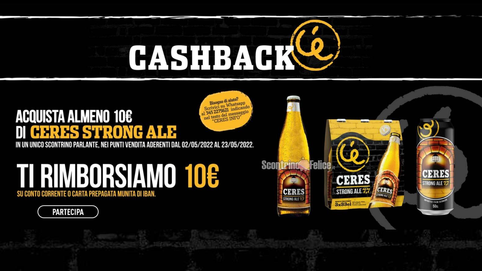 Cashback “Iper Cash Ceres”: spendi e riprendi 10 euro