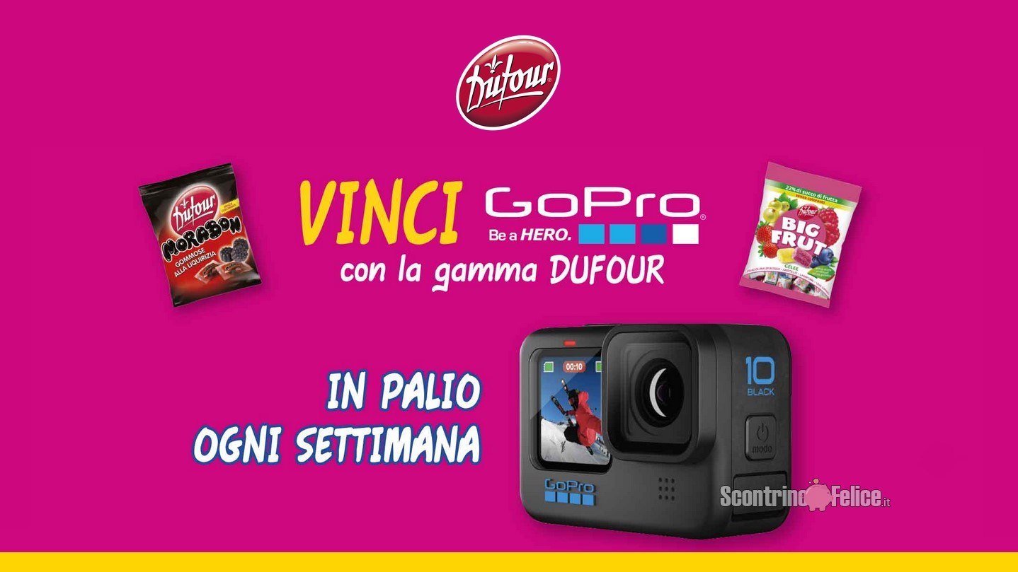 Concorso Dufour: vinci 1 GoPro Hero 10 a settimana!