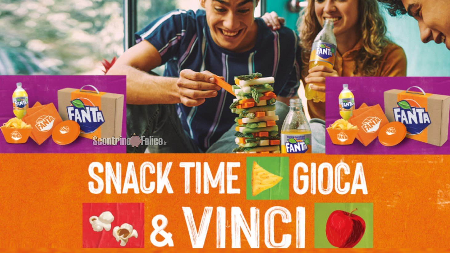 Concorso Fanta, Sprite, Kinley “Snack Time Gioca e Vinci”: in palio 1000 summer snack box