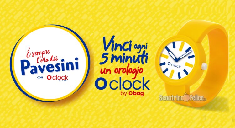 Concorso Pavesini “Estate in giallo”: vinci un orologio Oclock by Obag ogni 5 minuti