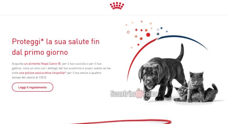 Concorso Royal Canin: vinci una polizza assicurativa UnipolSai per il tuo amico a quattro zampe