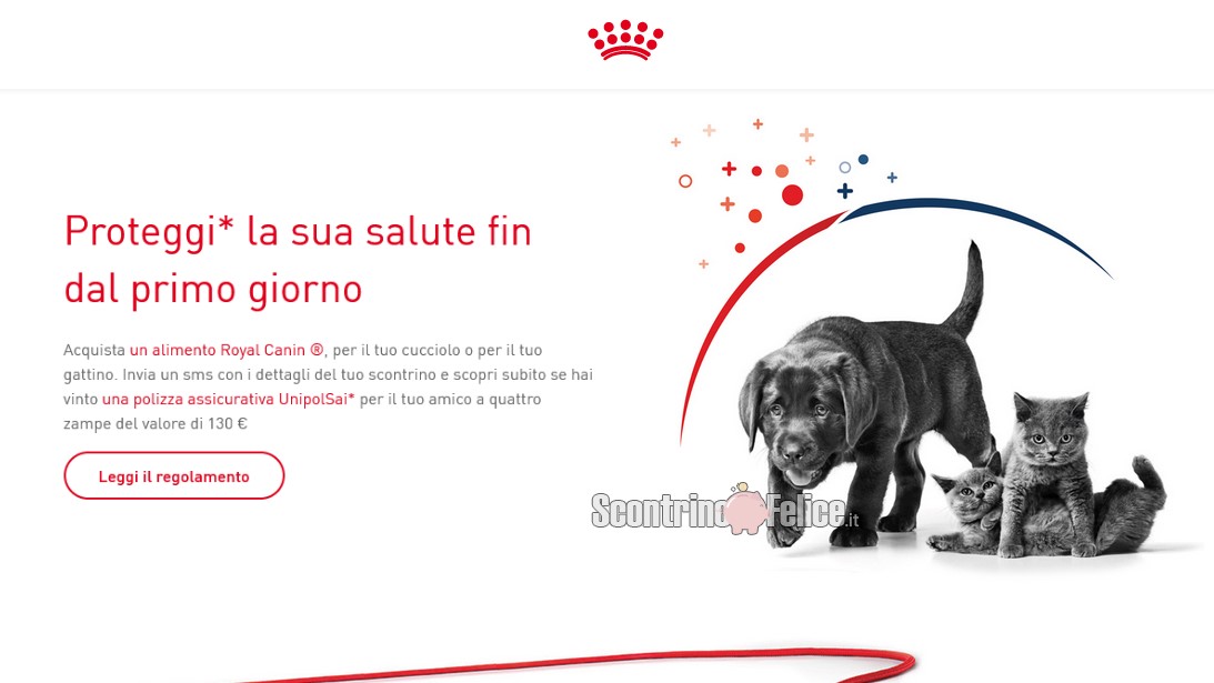 Concorso Royal Canin: vinci una polizza assicurativa UnipolSai per il tuo amico a quattro zampe