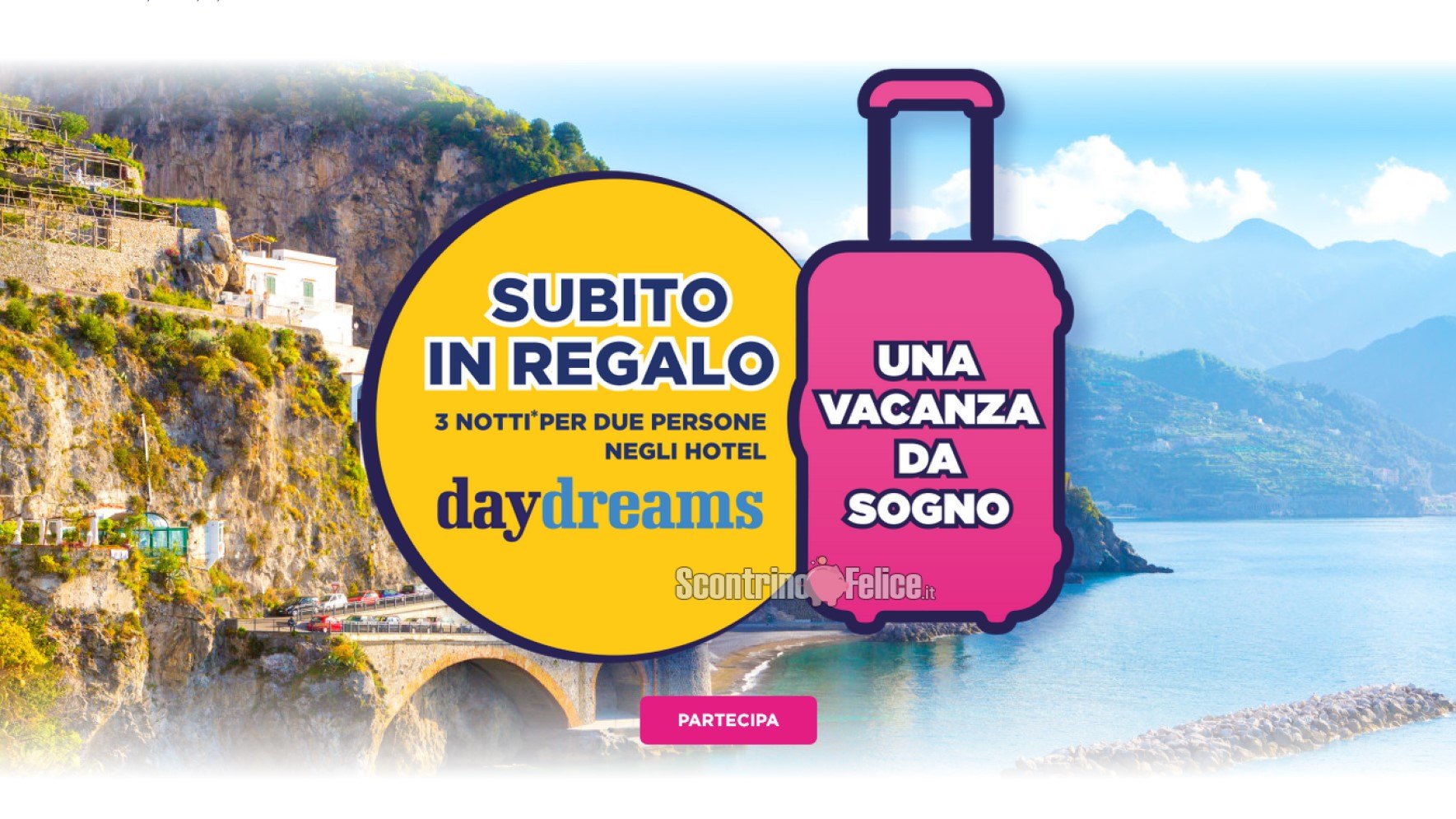 Premio sicuro Rotoloni Regina “Una vacanza da sogno”: in regalo un soggiorno per 3 notti per 2 persone