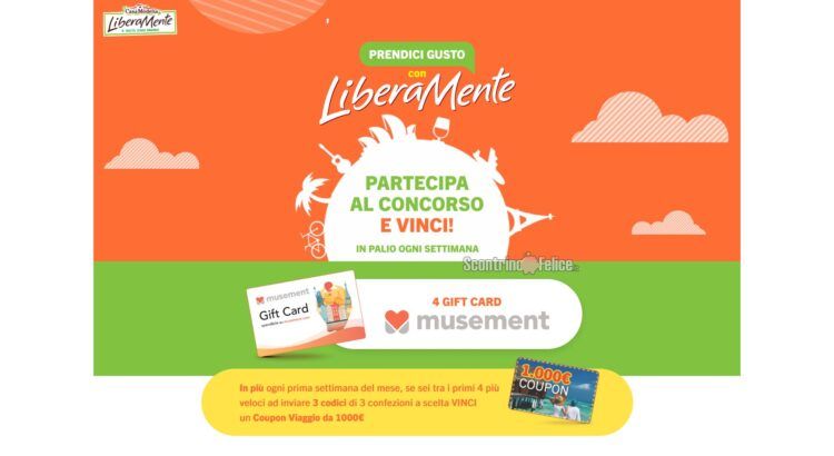 Concorso Casa Modena “Prendici gusto con Liberamente”: in palio Gift Card Musement da 100 euro e coupon viaggio da 1000 euro!