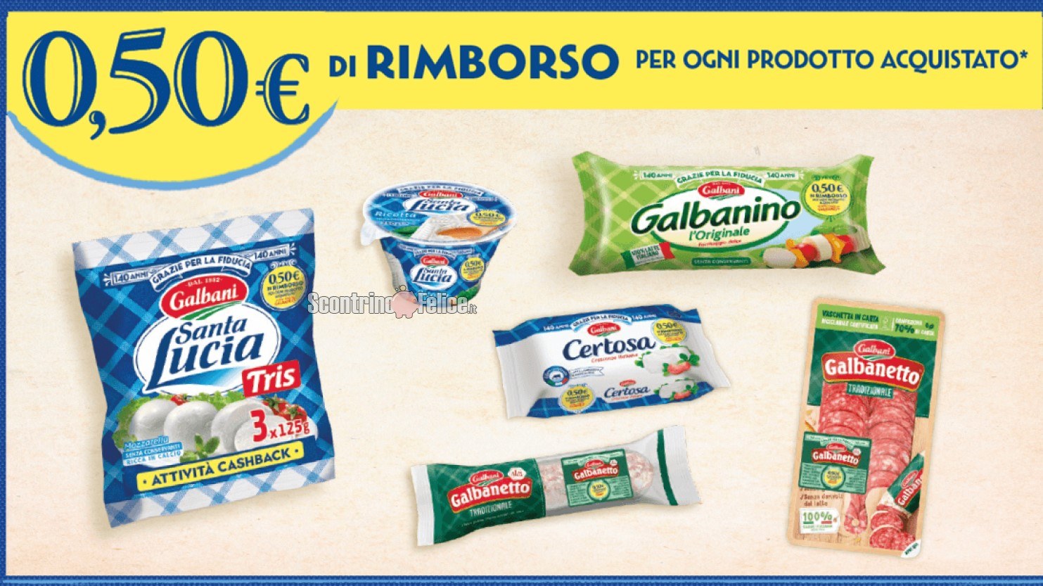 Galbani “Grazie Per La Fiducia - Rimborso 0,50€”: ecco come richiedere il cashback di 10 prodotti!
