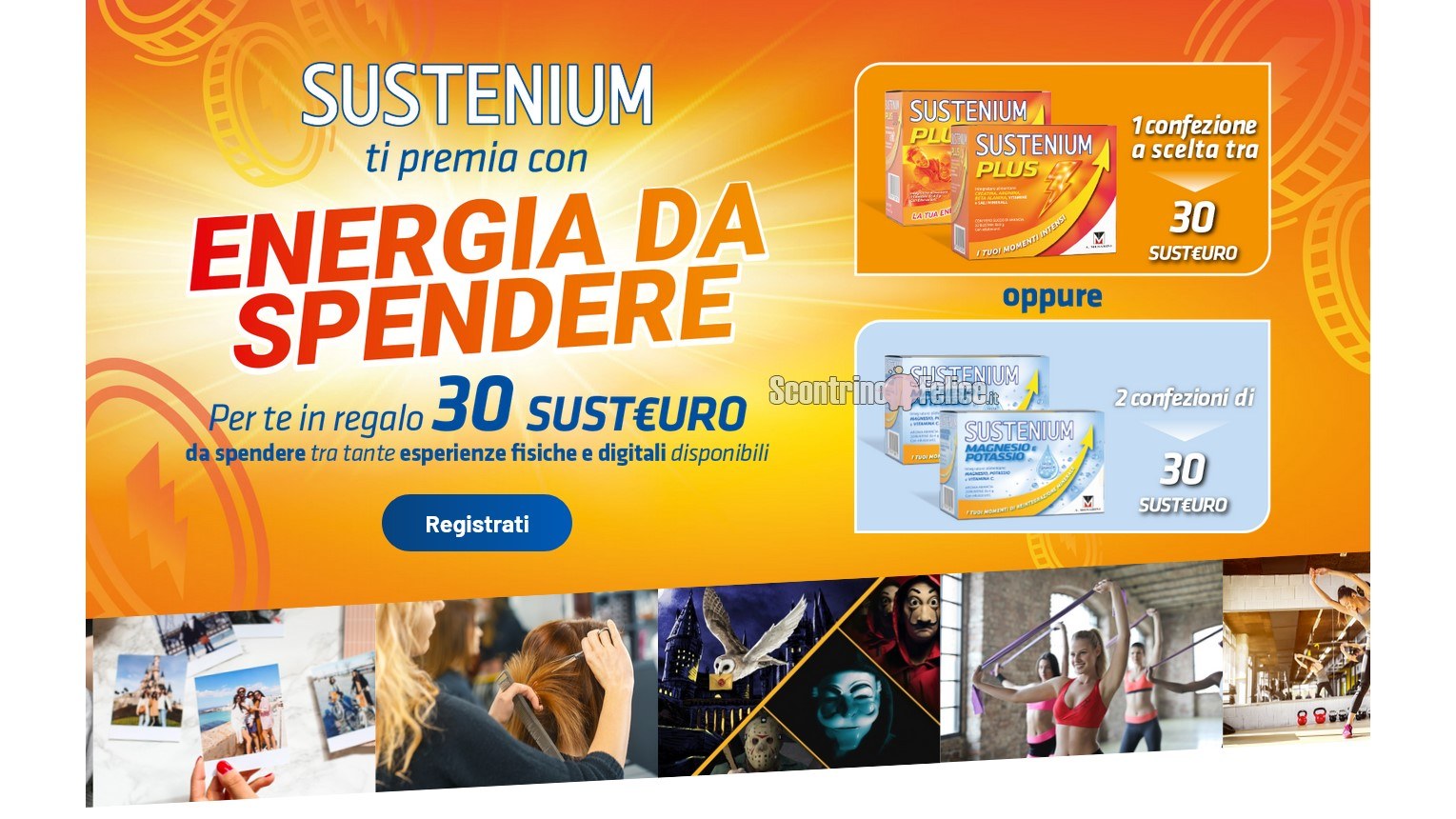 Premio Sicuro Sustenium “Energia da spendere”: ricevi crediti da convertire in voucher esperienze!
