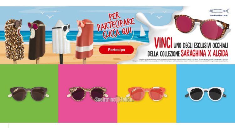 Vinci GRATIS un paio di occhiali da sole Saraghina della Capsule Collection Algida!