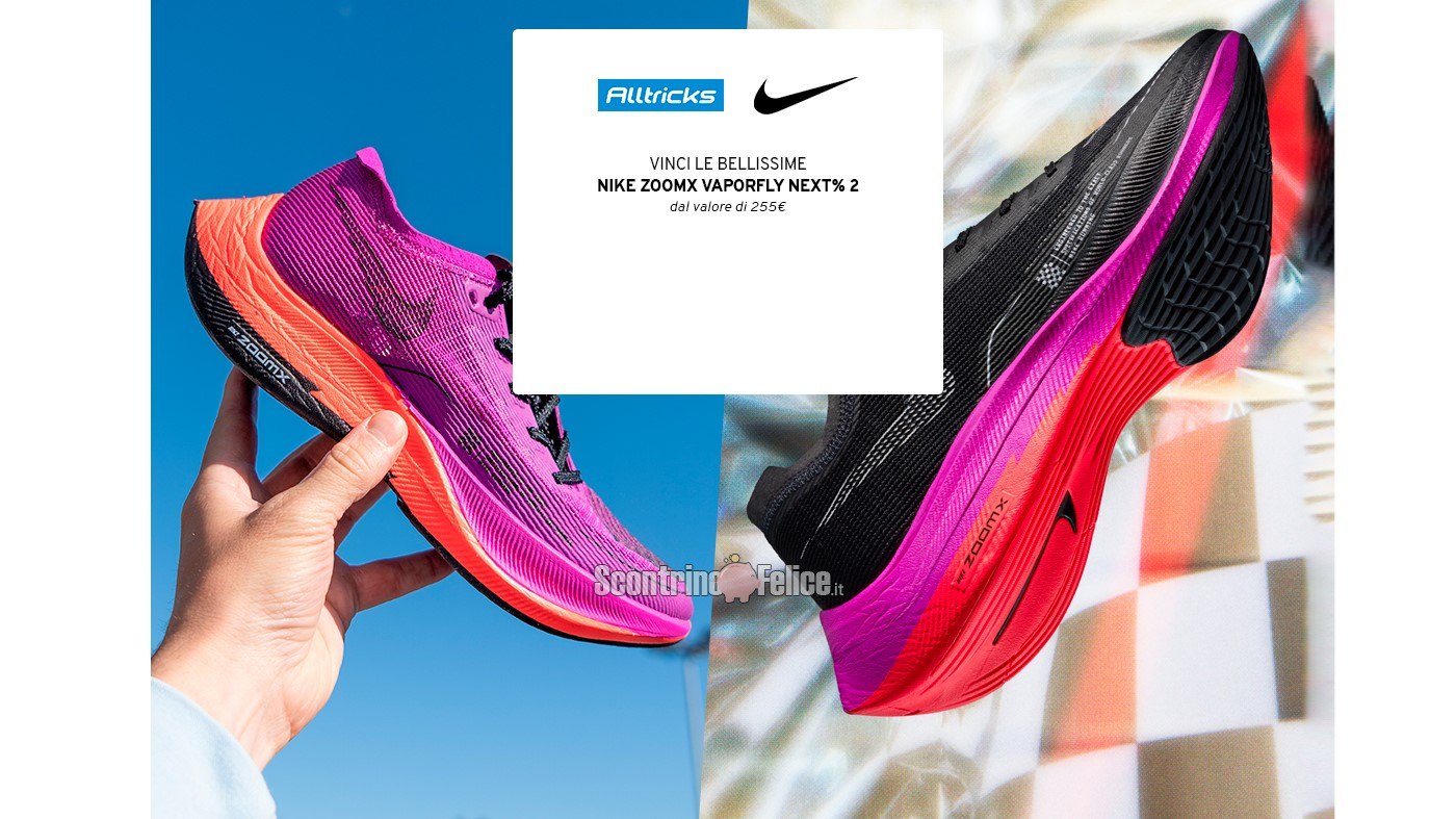 Vinci GRATIS un paio di scarpe Nike ZoomX Vaporfly Next% 2 con Alltricks