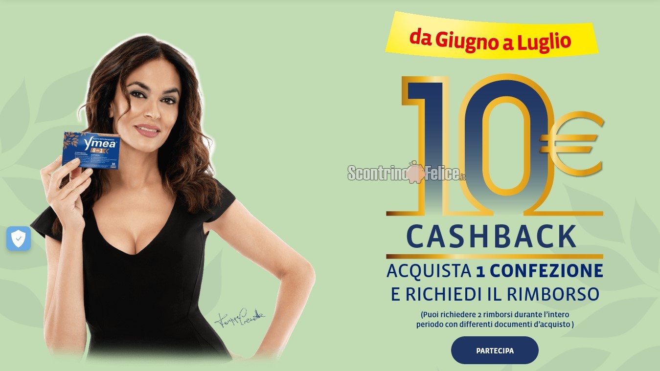 “Ymea 10€ cashback”: ricevi un rimborso di 10 euro!