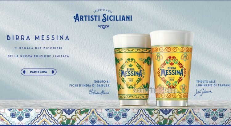 Birra Messina ti regala 2 bicchieri della nuova Edizione Limitata 2022: scopri come richiederli come premio certo!
